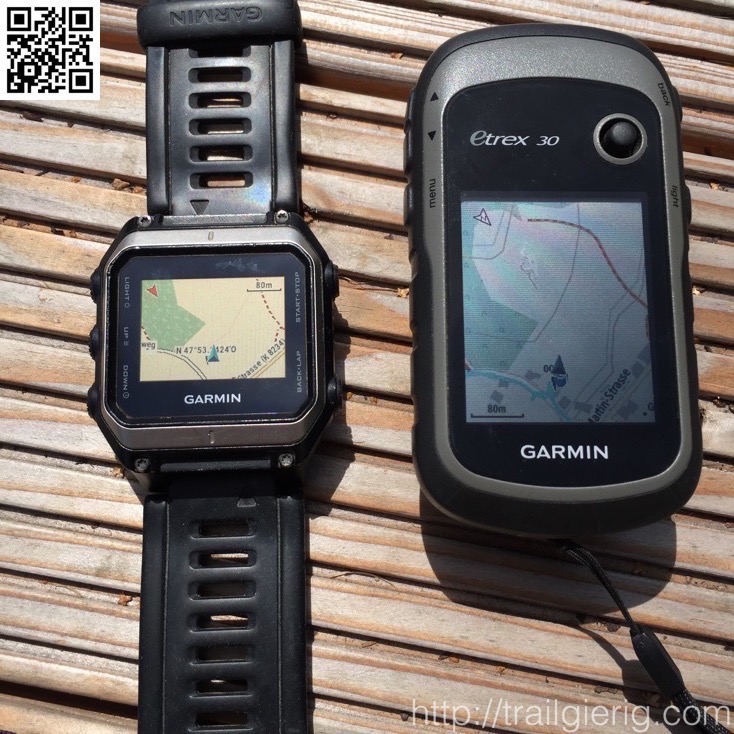 Epix vs. Etrex 30 - gleicher Maßstab